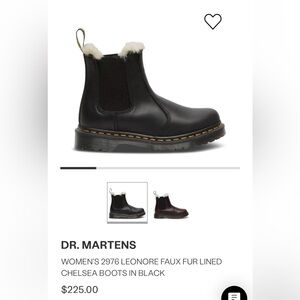DR MARTENS, the Chelsea boots faux fur for women